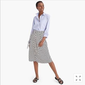 Jcrew Belted Midi Skirt
